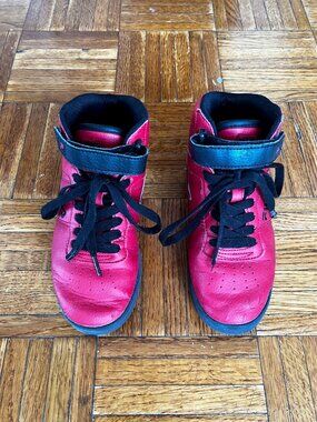 Fila Kids High Top Sneakers — Red & Black — Size US 1.5